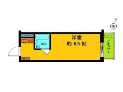 アンバサダー六本木(ワンルーム/7階)の間取り写真