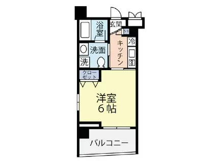 グランヴァンラクシス東大島(1K/7階)の間取り写真