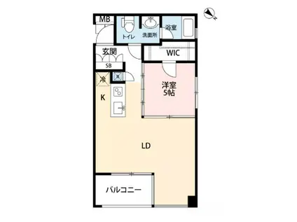 マイナビSTAYアーバンハイテラス恵比寿(1LDK/2階)の間取り写真