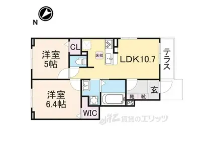 コート・ヴィレッジⅡ(2LDK/1階)の間取り写真