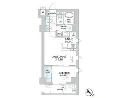 イストワール阿佐ヶ谷(1LDK/3階)の間取り写真