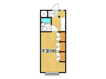 サンハイツむらまつ(ワンルーム/2階)の間取り写真