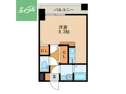 ディノ馬町(ワンルーム/4階)の間取り写真