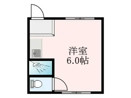 310ハイツ(ワンルーム/2階)の間取り写真