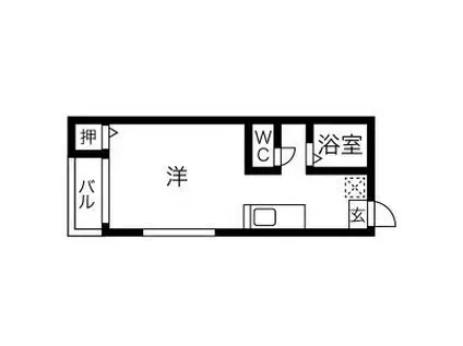 レガリータ天神東(ワンルーム/2階)の間取り写真