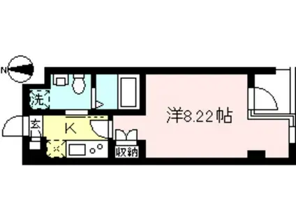 NS COURT 139(1K/3階)の間取り写真