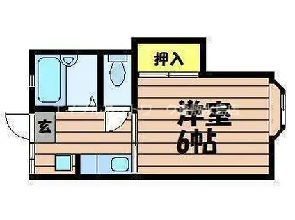 アルパーク21(1K/1階)の間取り写真