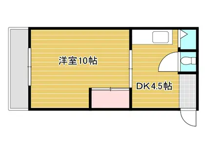 エイシンビルII(1DK/2階)の間取り写真