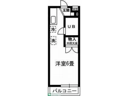 メゾンコーラル(1K/1階)の間取り写真