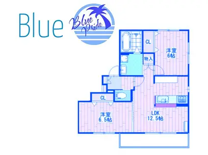 カサ・セレステ(2LDK/2階)の間取り写真
