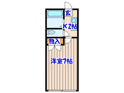 リーベンス台原(1K/3階)の間取り写真