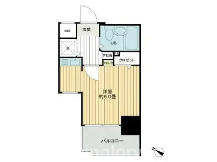 朝日プラザ博多VI(ワンルーム/3階)の間取り写真