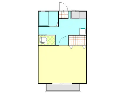 コーポラスK(1K/2階)の間取り写真