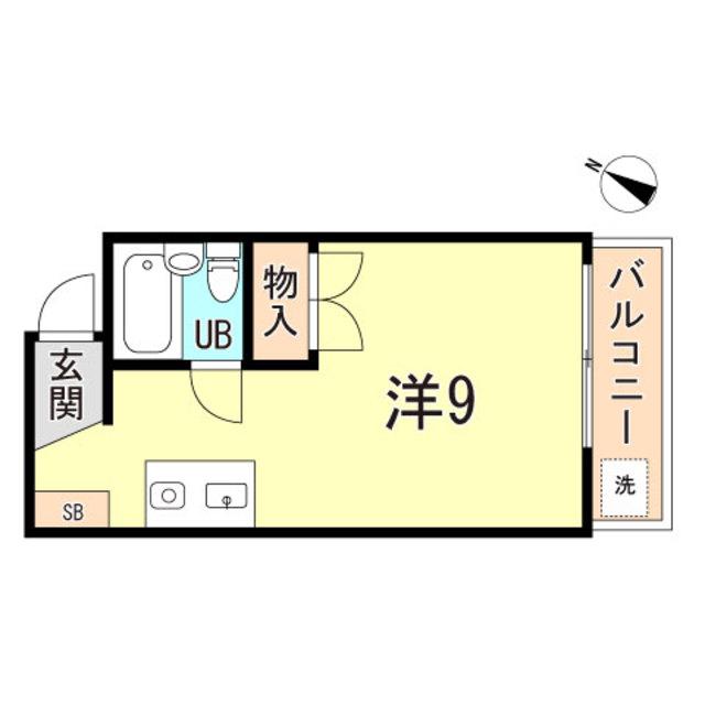 コートアベニュー(ワンルーム/3階)の間取り写真