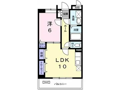 パストラルメゾン・グラン(1LDK/3階)の間取り写真