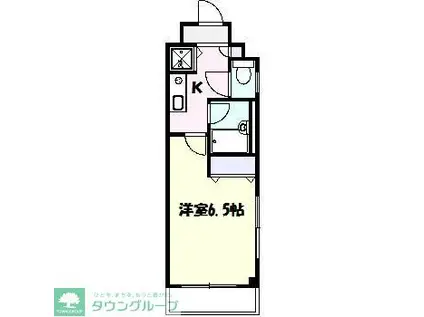 メゾン・ド・ブラン(1K/3階)の間取り写真