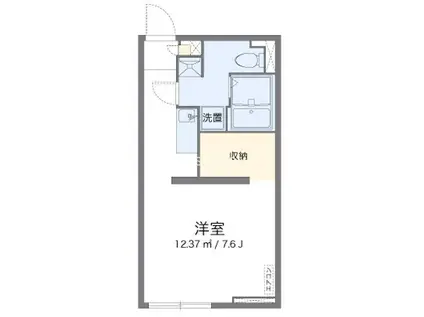 アルクメルベーユ(ワンルーム/1階)の間取り写真