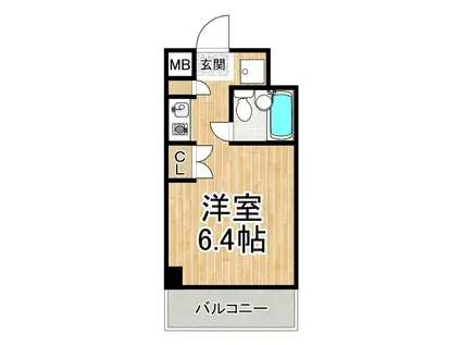 デリード塚本(1K/7階)の間取り写真