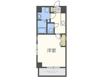 ブリランテ都島(1K/7階)の間取り写真