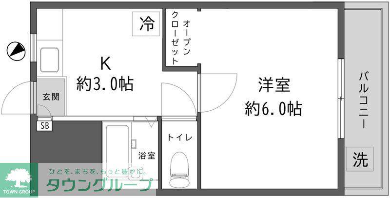 MISTY(ワンルーム/1階)の間取り写真