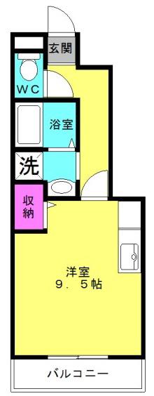 サンフローラ池田(ワンルーム/1階)の間取り写真