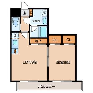 カーサ・エスペランサ(1LDK/1階)の間取り写真
