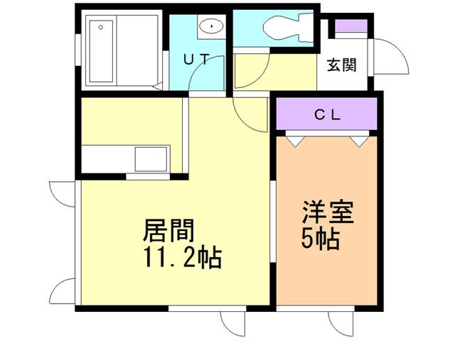 PROGRESSO(1LDK/2階)の間取り写真