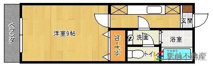 エムステージ21(1K/1階)の間取り写真