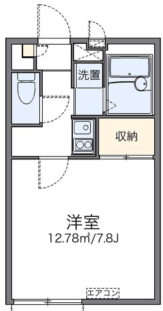 レオパレスラーナ(1K/2階)の間取り写真