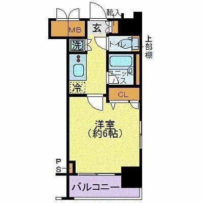 コンシェリア芝公園(1K/12階)の間取り写真