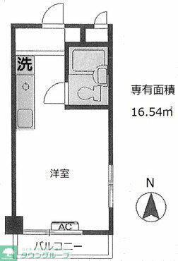 サンロイヤルレジデンスII(ワンルーム/3階)の間取り写真