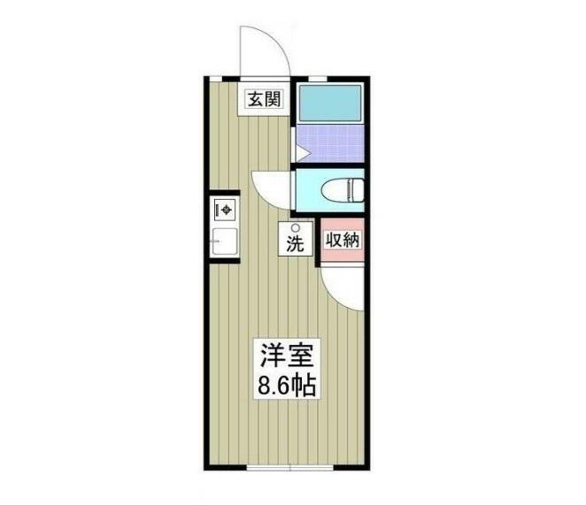 フォレスト東大宮(ワンルーム/2階)の間取り写真