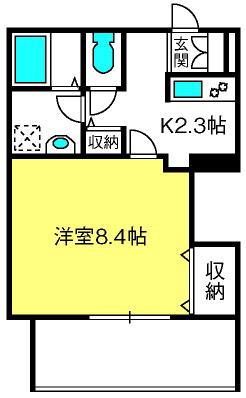 PASTORALEI(1K/3階)の間取り写真