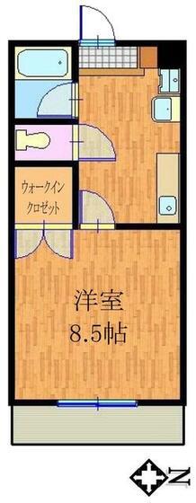 メゾンブランシェ(1K/2階)の間取り写真