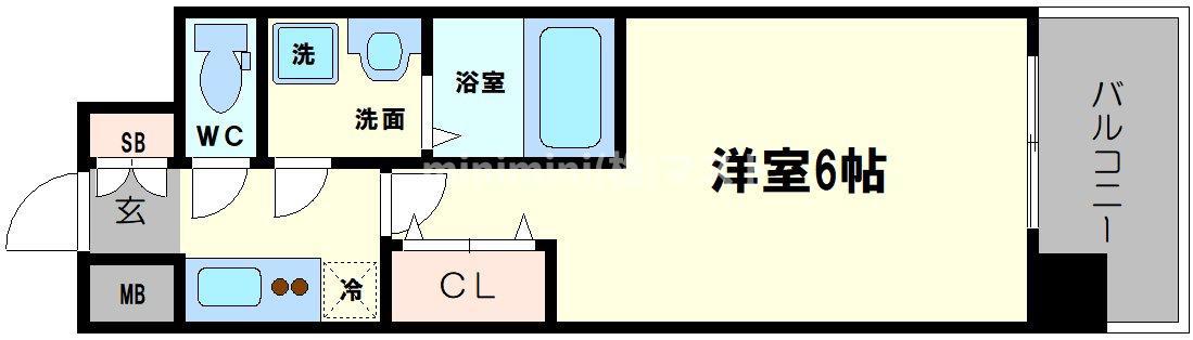 LC梅田北(1K/3階)の間取り写真