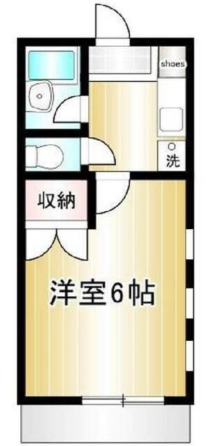 エスペランサ(1K/2階)の間取り写真