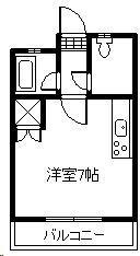 セイルポート(ワンルーム/3階)の間取り写真