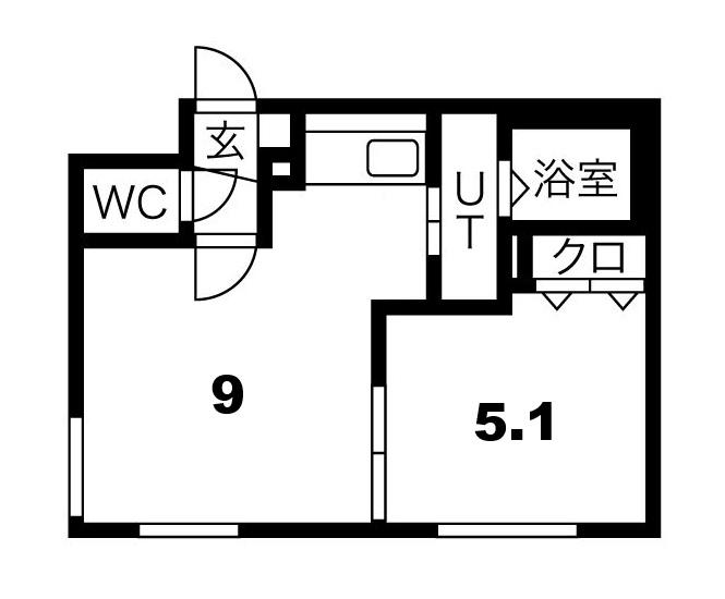 ソレイユ(1LDK/2階)の間取り写真