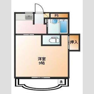 尾関ハイツ(1K/5階)の間取り写真