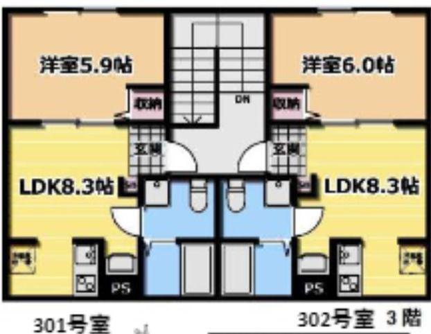 VILLA SOLANAユーカリが丘(1LDK/3階)の間取り写真