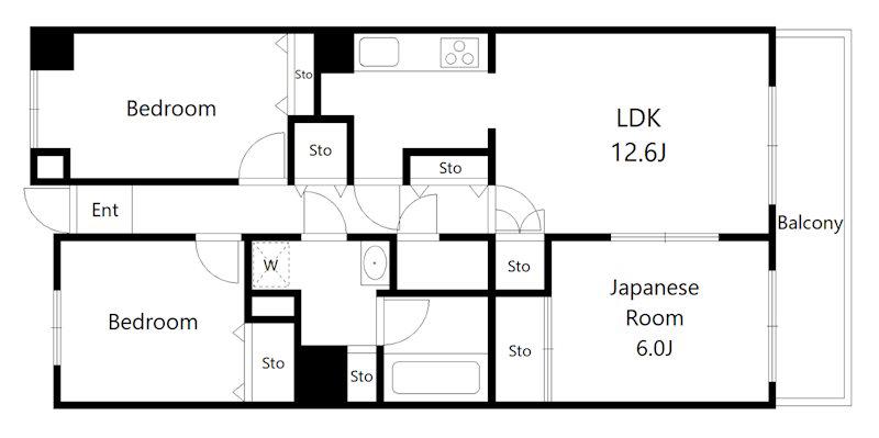 ライオンズステーションプラザ近江八幡弐番館(3LDK/10階)の間取り写真