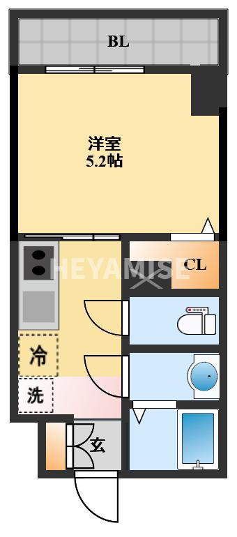 MODERN PALAZZO諫早駅前(1K/10階)の間取り写真