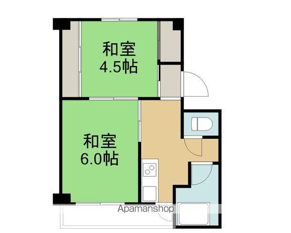 パーク海南 I棟(2K/1階)の間取り写真