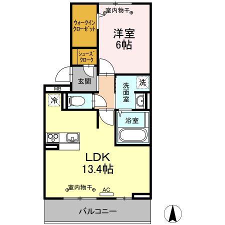 センチュリー(1LDK/3階)の間取り写真