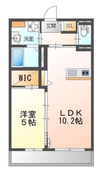 SUITE TERRACE RELIER スウィートテラス ルリエ(1LDK/2階)の間取り写真