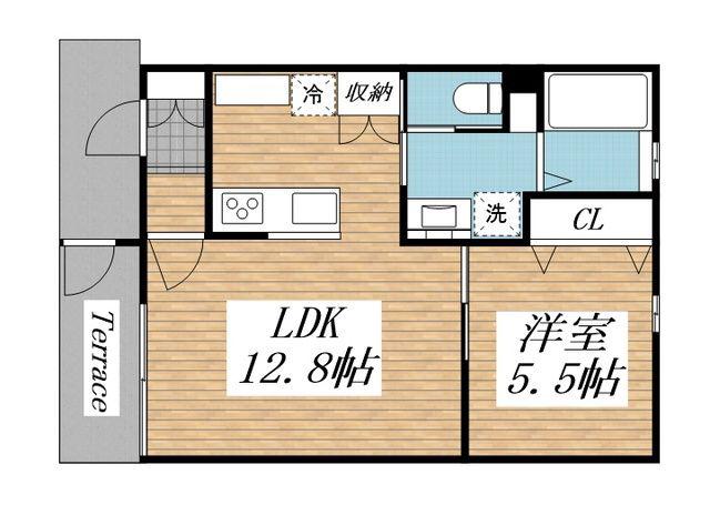 CASA・ACERO(1LDK/1階)の間取り写真