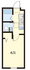 CASA LUXE 北千住(1K/2階)の間取り写真