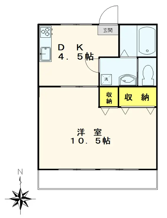 井蔦コーポ 1階階 間取り