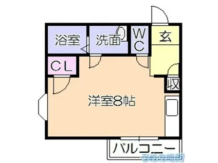 渡辺第2ビル(ワンルーム/3階)の間取り写真