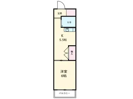 千代田ビルディング(1K/3階)の間取り写真